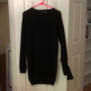 Black sweater dress